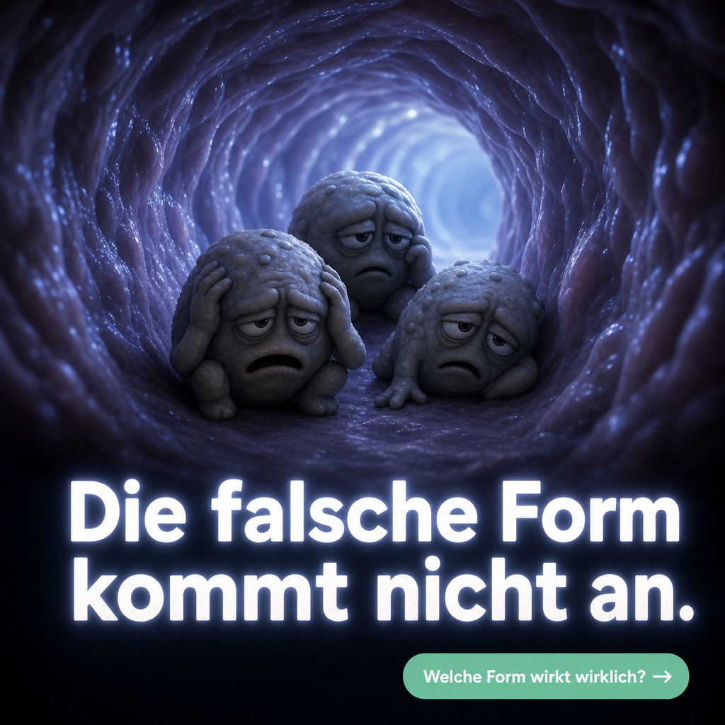 Die billige Form kommt im Körper nicht an